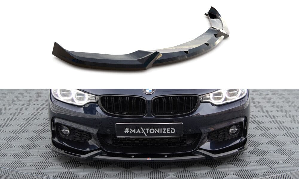 BMW 4er F32 Coupe M-Paket - Frontspoiler - Frontlippe V.5 (DTC) Maxton Design